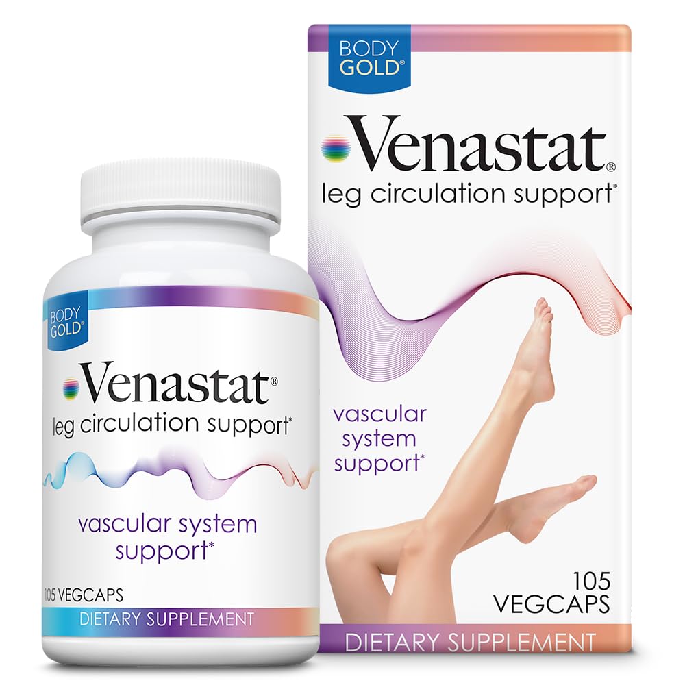 Hero image showing Body Gold Venastat capsules in a bottle