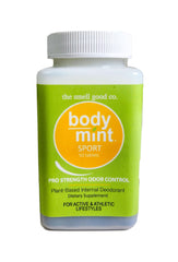 Body Mint Sport bottle containing 50 tablets