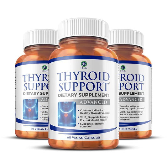 Product image of 3 pack 90 day supply thyroid support supplement