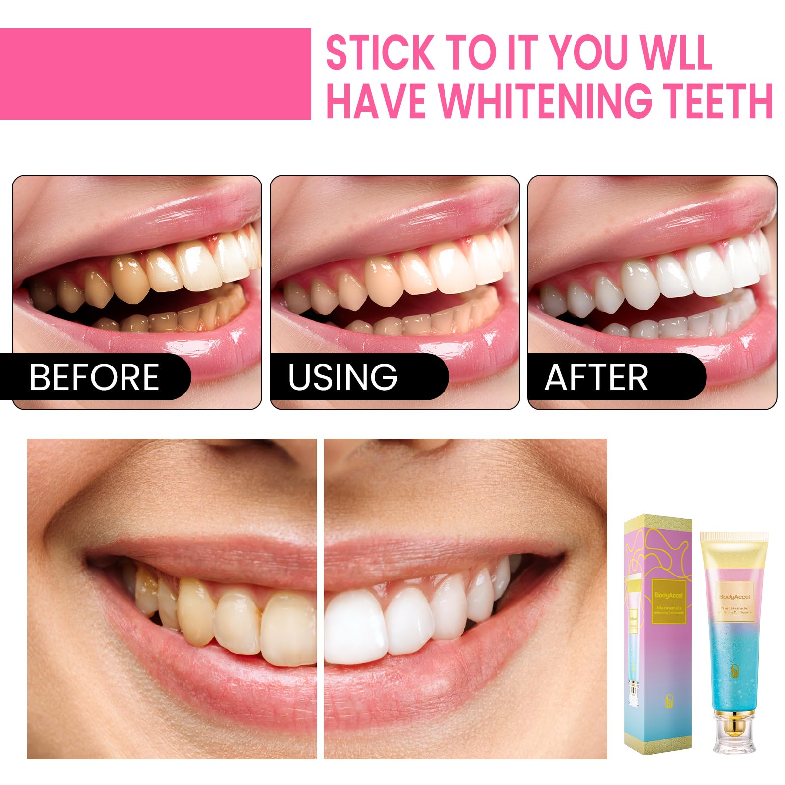 Fresh breath concept with mint leaves