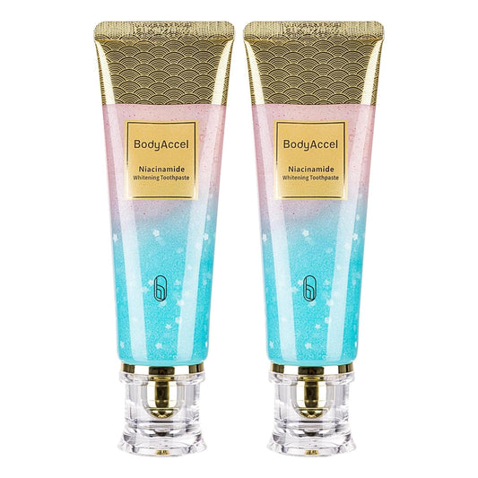 2-pack BodyAccel Niacinamide Whitening Toothpaste hero image