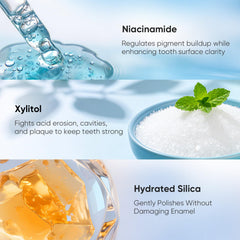 Front view of BodyAccel Niacinamide Whitening Toothpaste packaging
