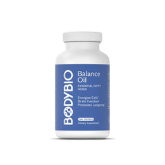 Front view of BodyBio Balance Oil bottle