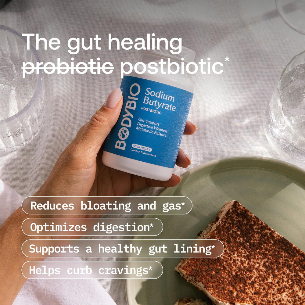 Leaky gut repair support with butyrate showing gut lining protection
