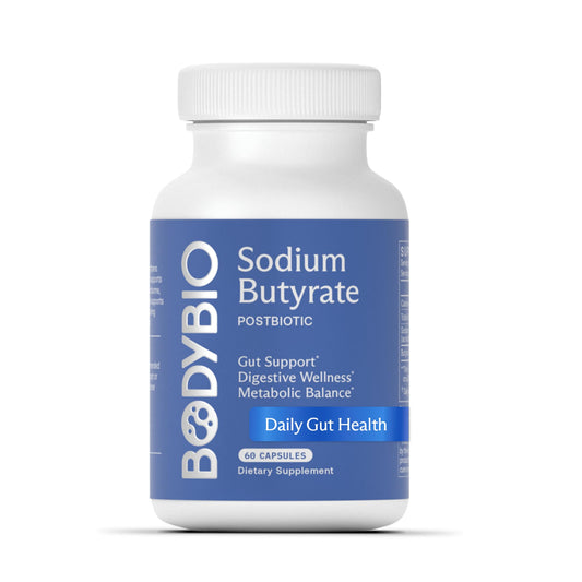 Product image: BodyBio Butyrate postbiotic for gut health