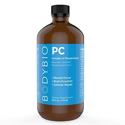 Close-up of BodyBio PC phosphatidylcholine capsules