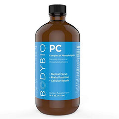 Close-up of BodyBio PC phosphatidylcholine capsules