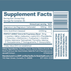 Close-up of Body Calm Berry Lemon magnesium powder canister