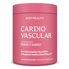 Front bottle of BodyHealth Cardio Vascular chocolate flavor, 30 servings