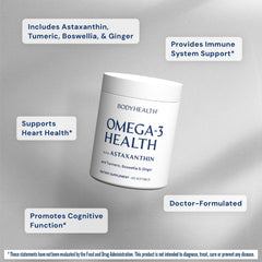 Omega-3 fish oil softgels promoting heart health