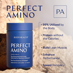 Non-GMO vegan coating on PerfectAmino tablets