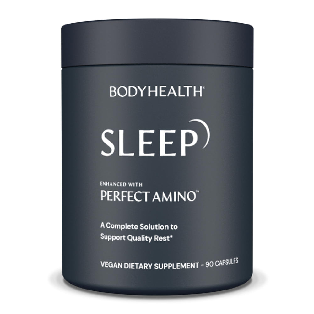 BodyHealth Sleep Aid bottle labeled with 3 mg Melatonin
