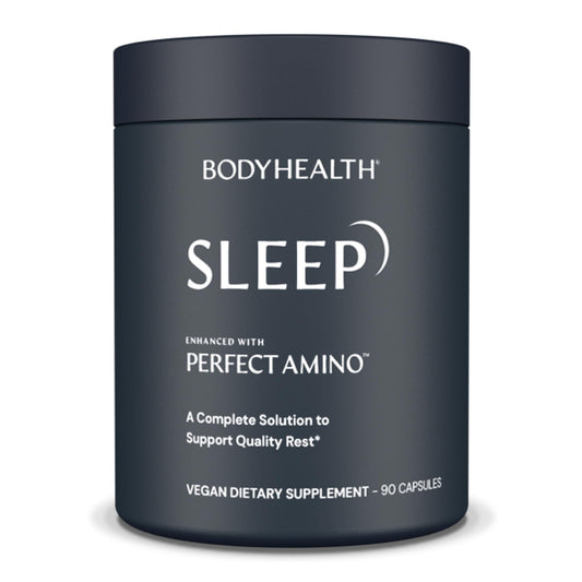 BodyHealth Sleep Aid bottle labeled with 3 mg Melatonin