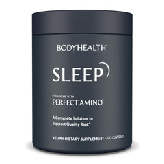 BodyHealth Sleep Aid bottle labeled with 3 mg Melatonin