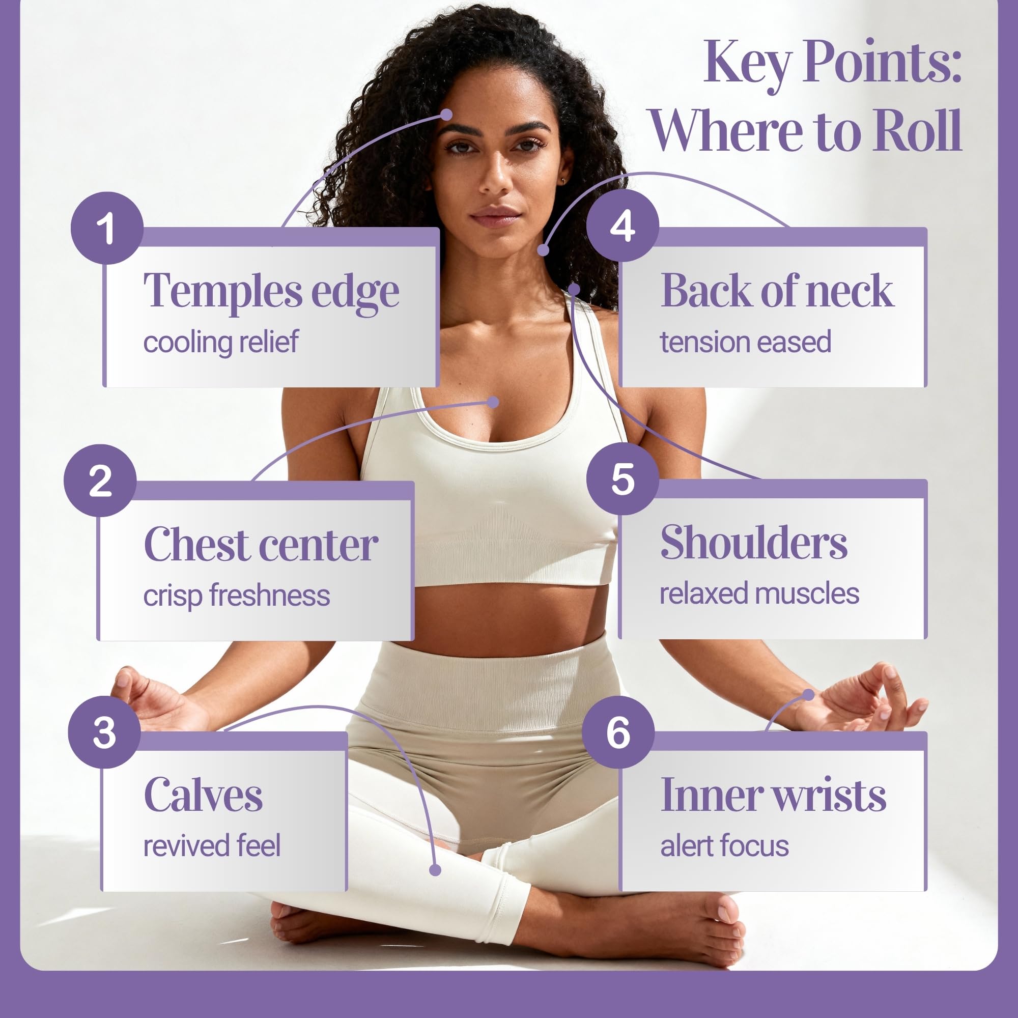 Roll-On applied to pulse points for calm and sleep prep