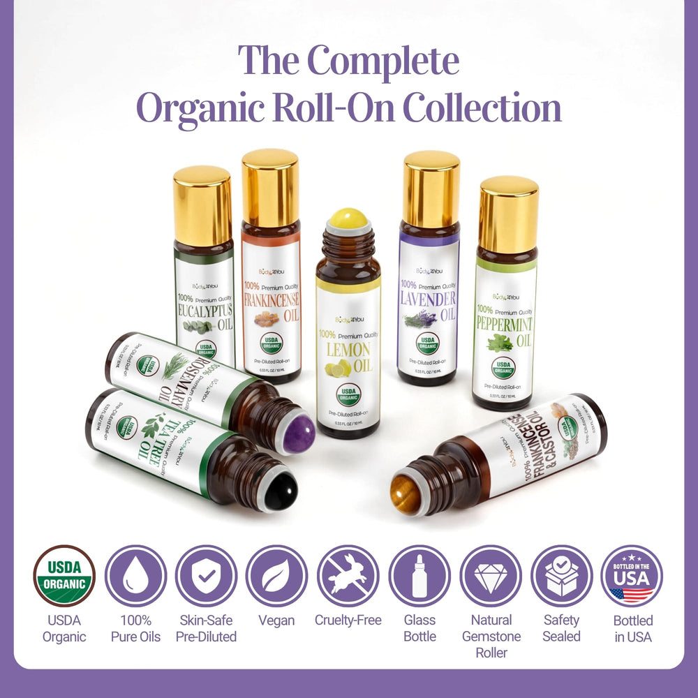 Lifestyle scene showing Lavender Roll-On for meditation and relaxation
