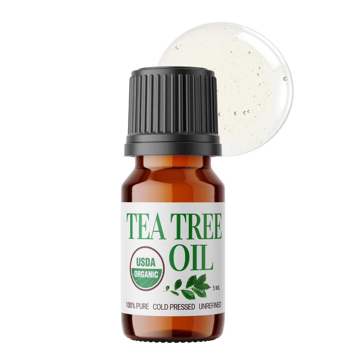 BodyJ4You Tea Tree Oil bottle in amber glass (5 ml)