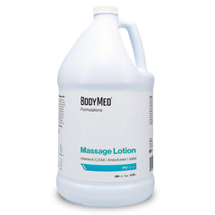 Front view of BodyMed Formulations Massage Lotion 1 gal bottle – fragrance-free