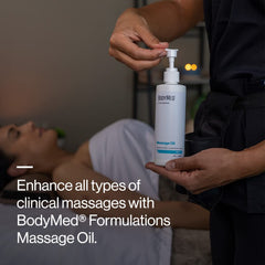 Oil quickly absorbing into skin