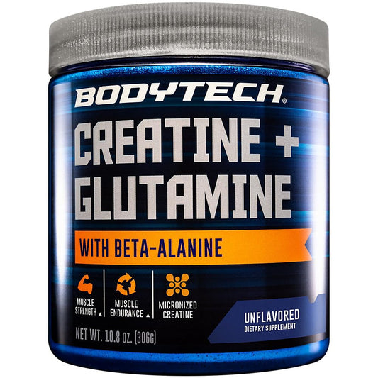 BODYTECH Creatine + Glutamine with Beta-Alanine bottle – front view