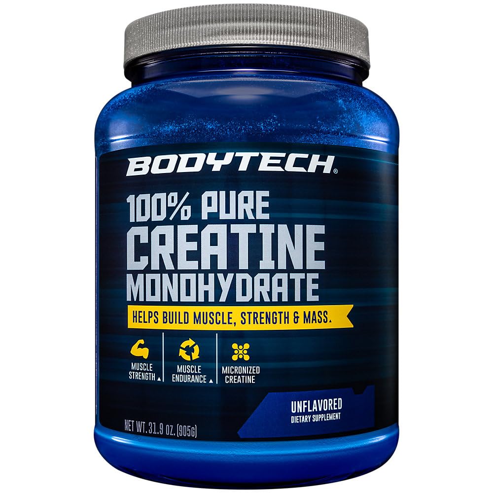 BODYTECH Creatine Monohydrate bottle front view