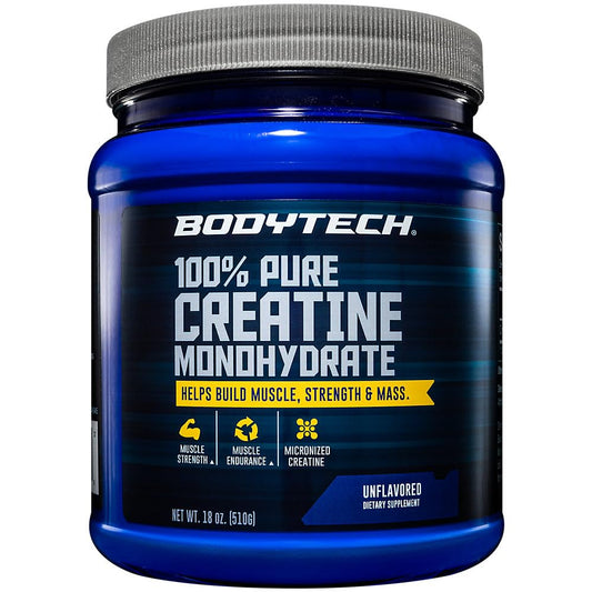 BODYTECH 100% Pure Creatine Monohydrate Powder front view