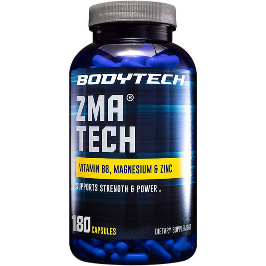 BODYTECH ZMA 180 capsules bottle front view