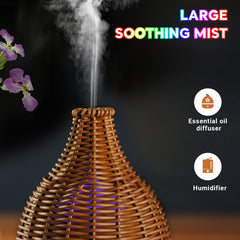 Noiseless ultrasonic diffuser in operation