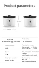 Side view of BOHOFAM 360ml essential oil diffuser