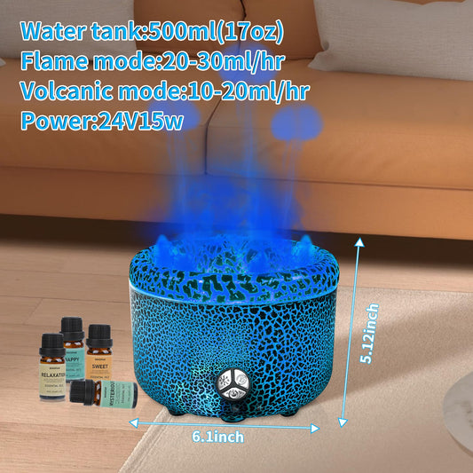 Black translucent shell with dual lights on BOHOFAM diffuser