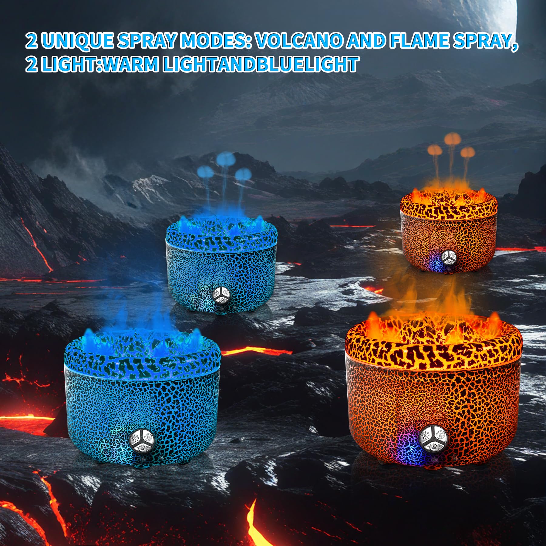Volcanic eruption mist mode active in BOHOFAM diffuser