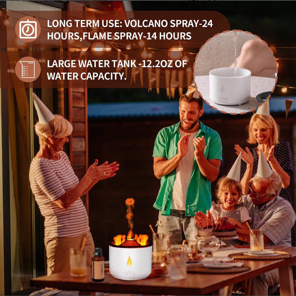BOHOFAM diffuser with 2-color LED lighting (red and blue)