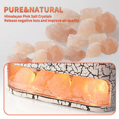 Pink Himalayan salt lamp integrated with diffuser