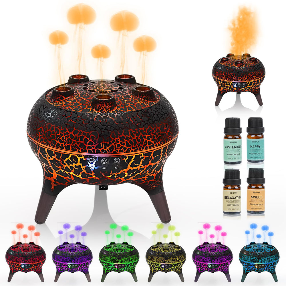 Package contents: 250ML diffuser and 4x10ml oils