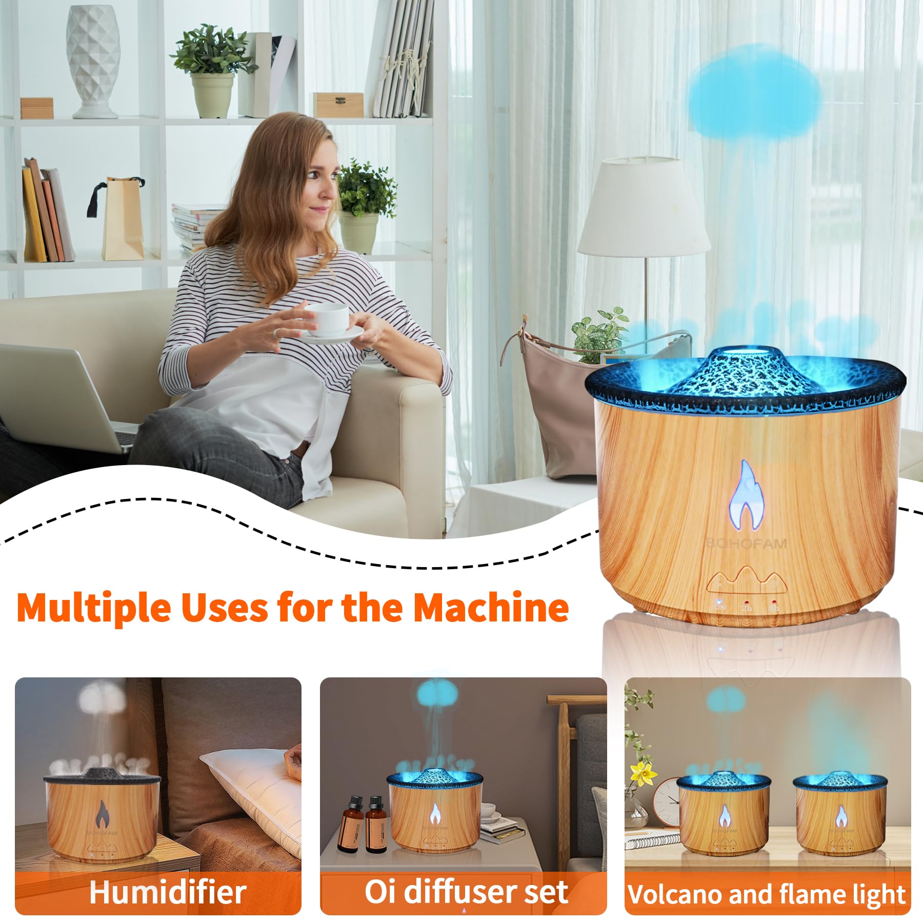 BOHOFAM diffuser in living room setting