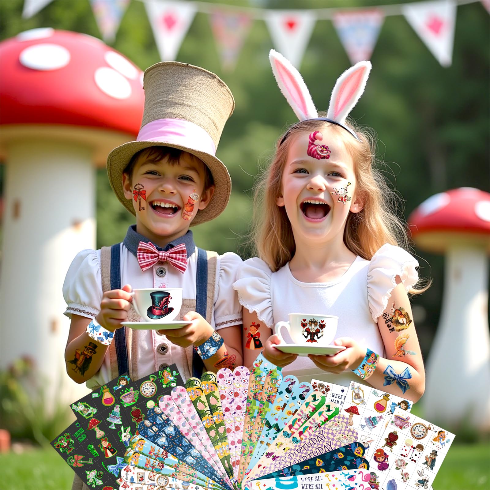 Boikoky Alice themed tea party decor creates immersive fun