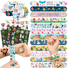 Boikoky Alice Wonderland tattoos close-up for vivid party flair