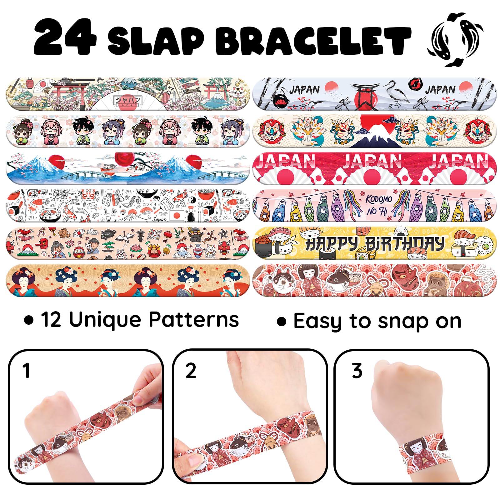 BOIKOKY durable PVC bracelets comfortable to wear all party long