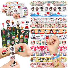 BOIKOKY Japan-themed favor set slap bracelets showcase playful designs for parties