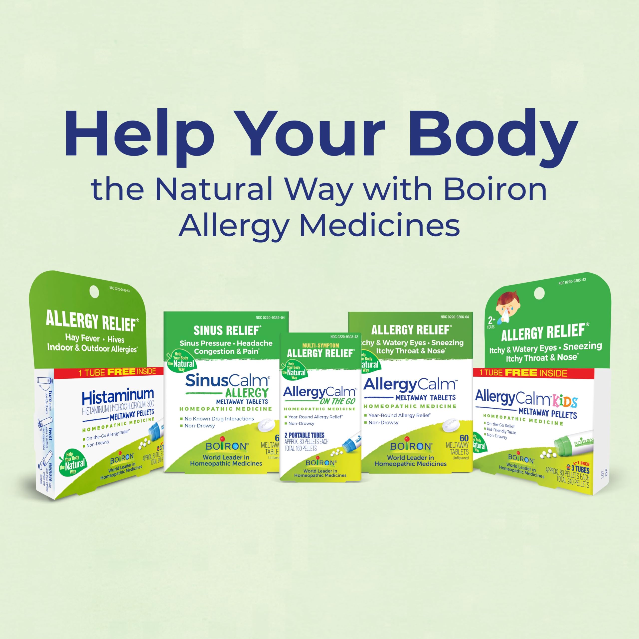 Boiron two-tube set containing about 160 pellets