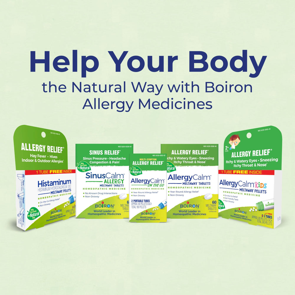 Boiron two-tube set containing about 160 pellets