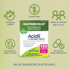 Boiron Acidil gluten-free formulation supports sensitive stomach comfort