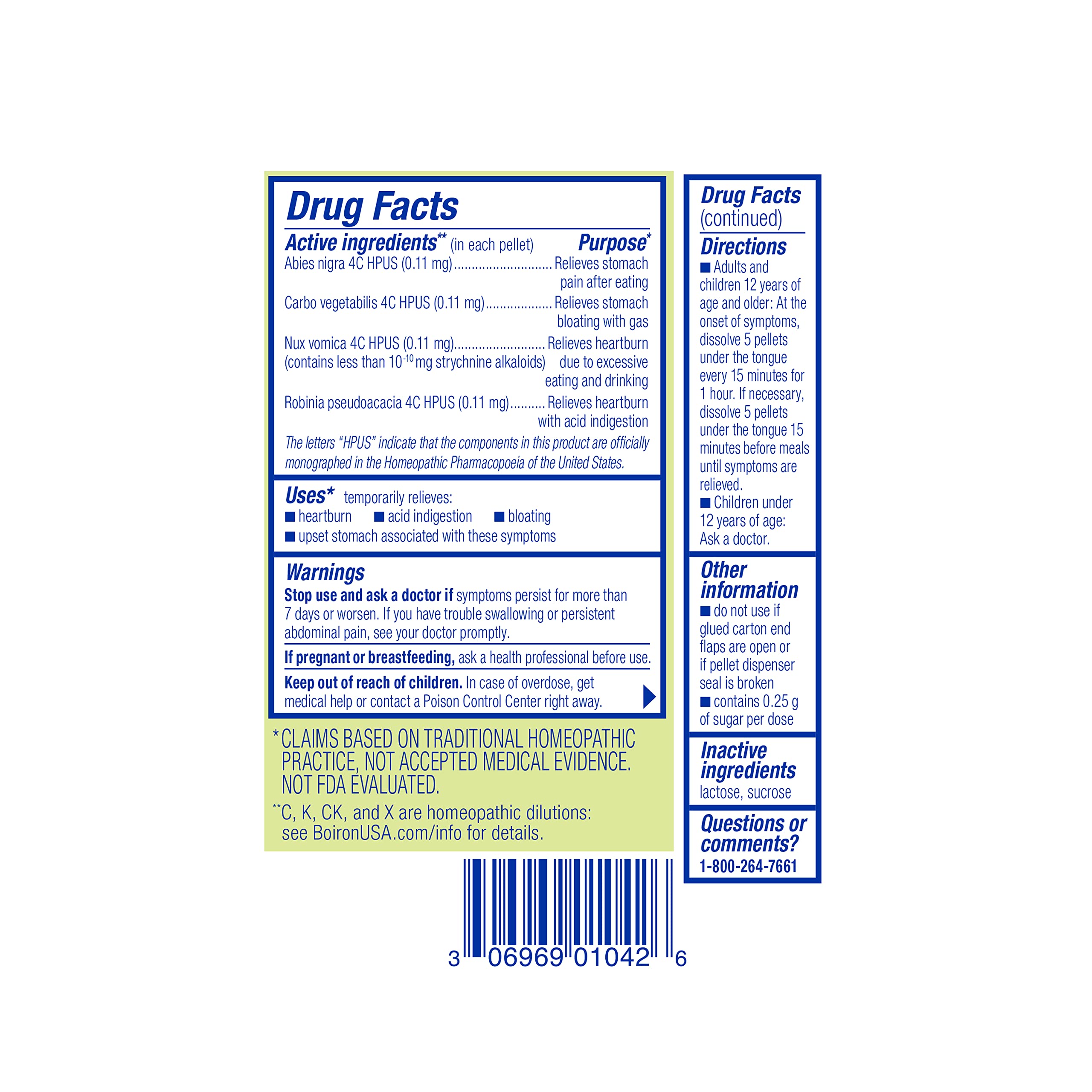 Boiron Acidil On the Go ages-12plus label indicates teen and adult suitability.