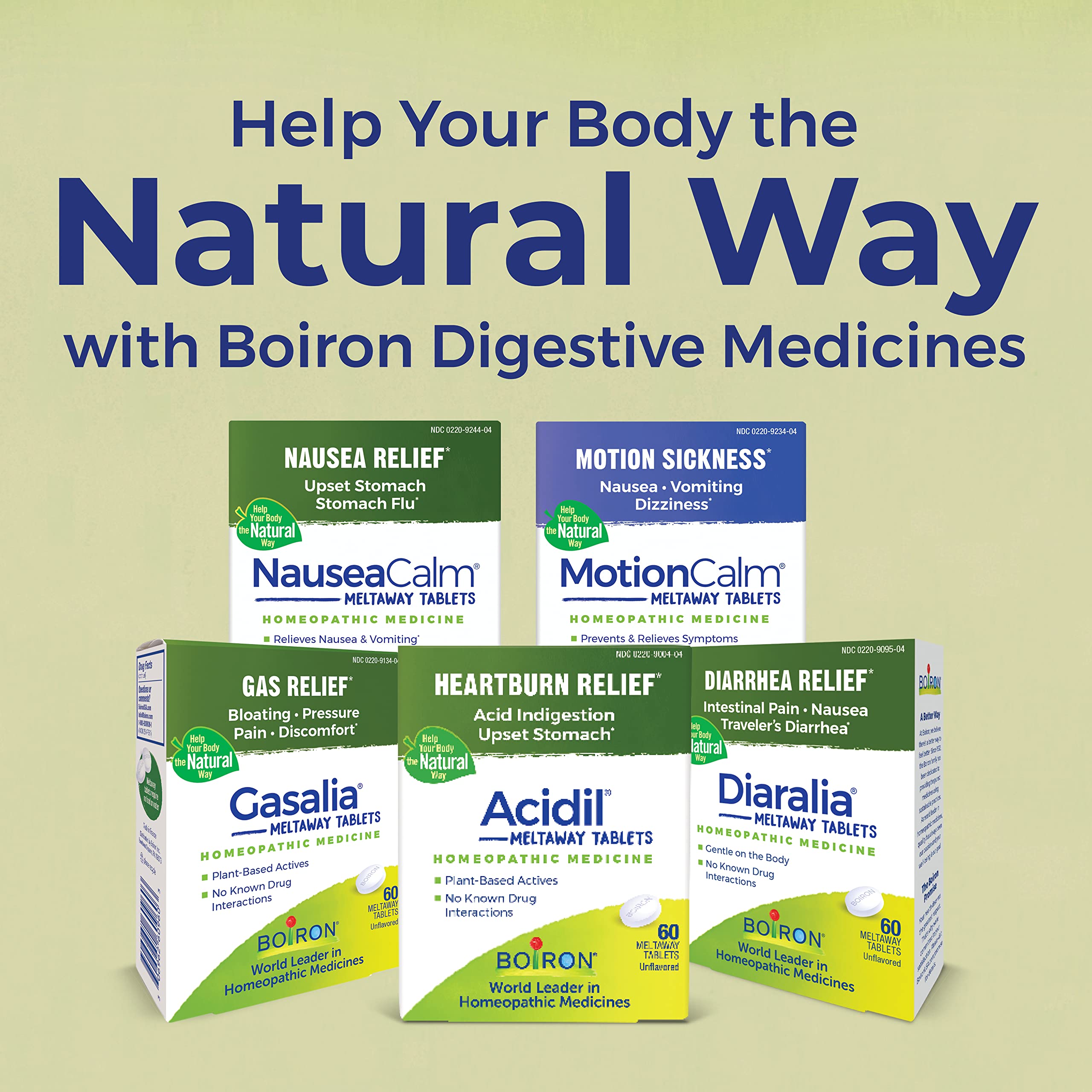 Boiron Acidil plant-based actives promote multi-symptom relief