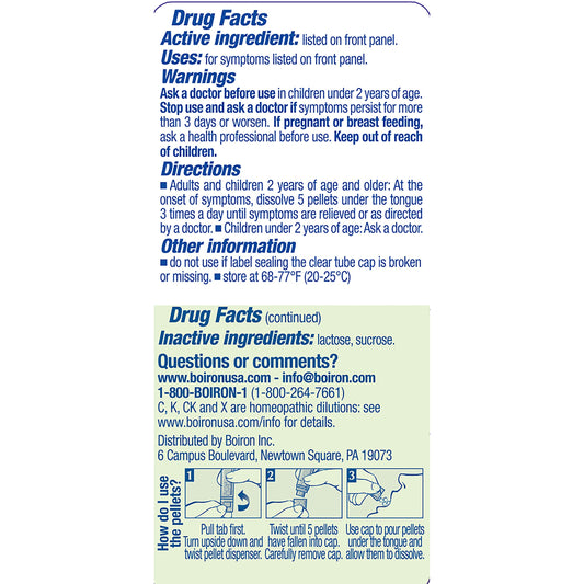 Boiron Allium Cepa 30C homeopathic medicine for runny nose, 5-count pack