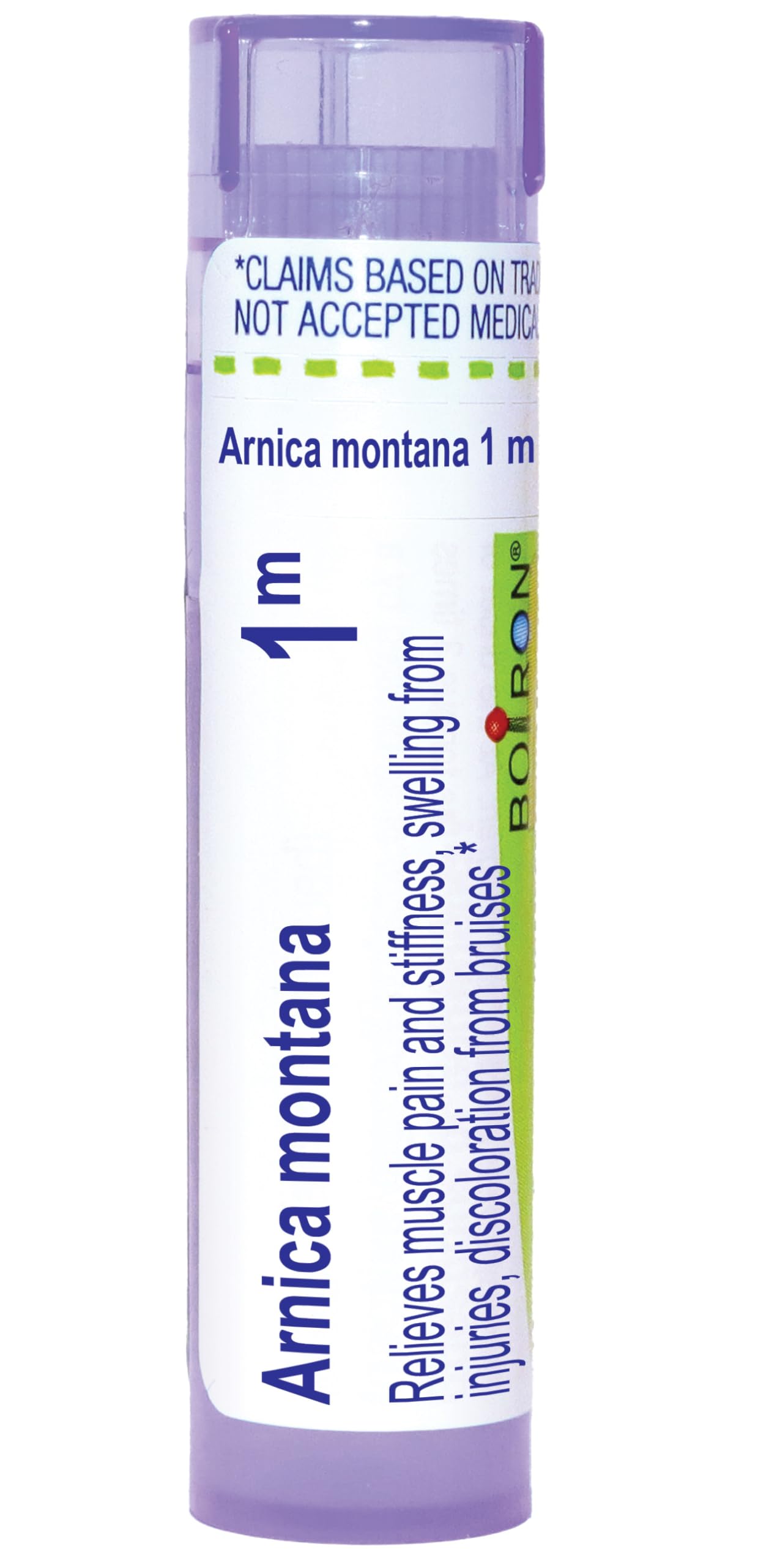 Boiron Arnica Montana 1M pellets in dispensing tube