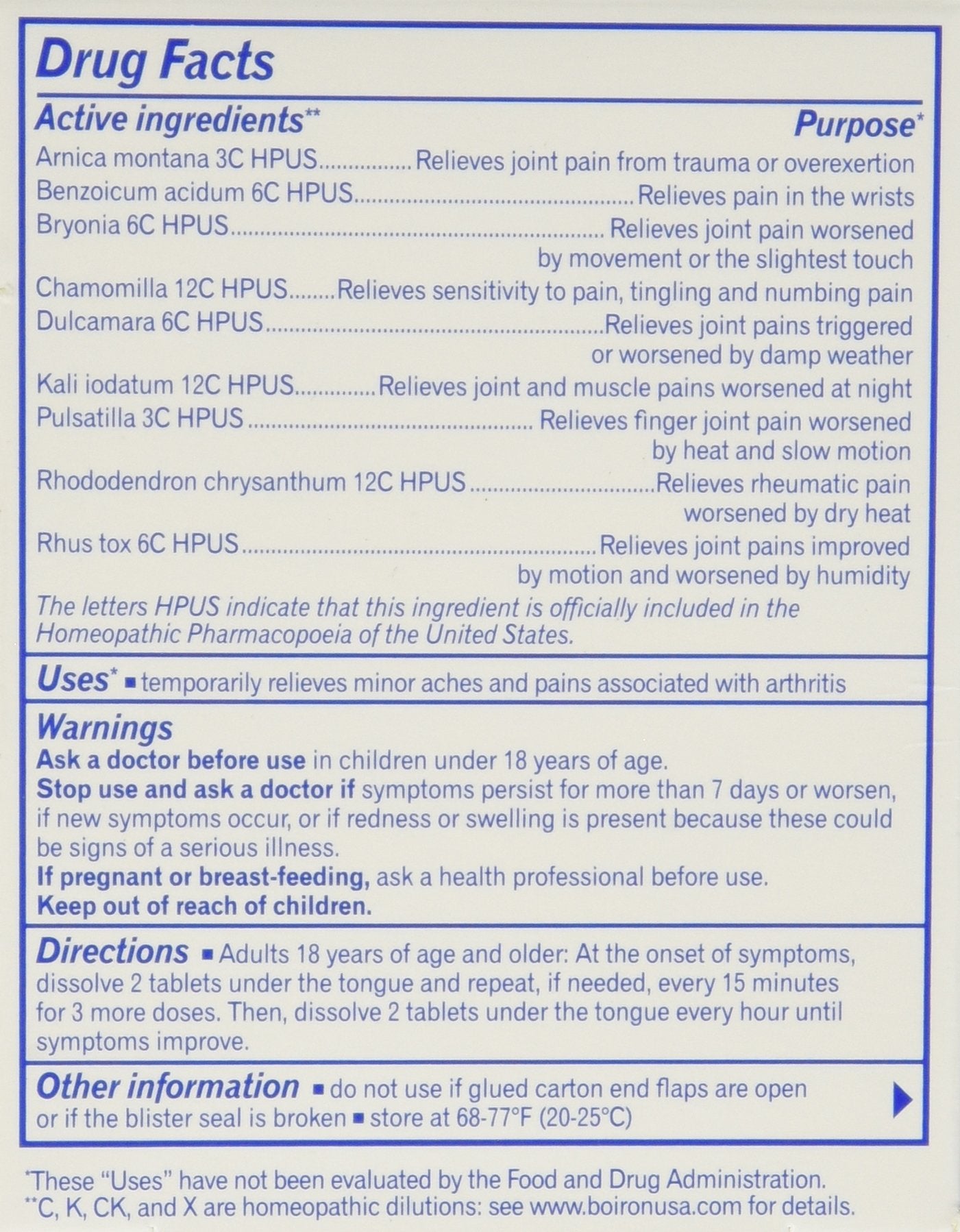 Arnicare Arthritis packaging showing 3 packs per case