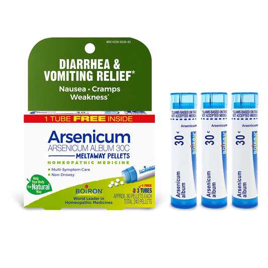 Boiron Arsenicum Album 30C pack of 3 tubes front view