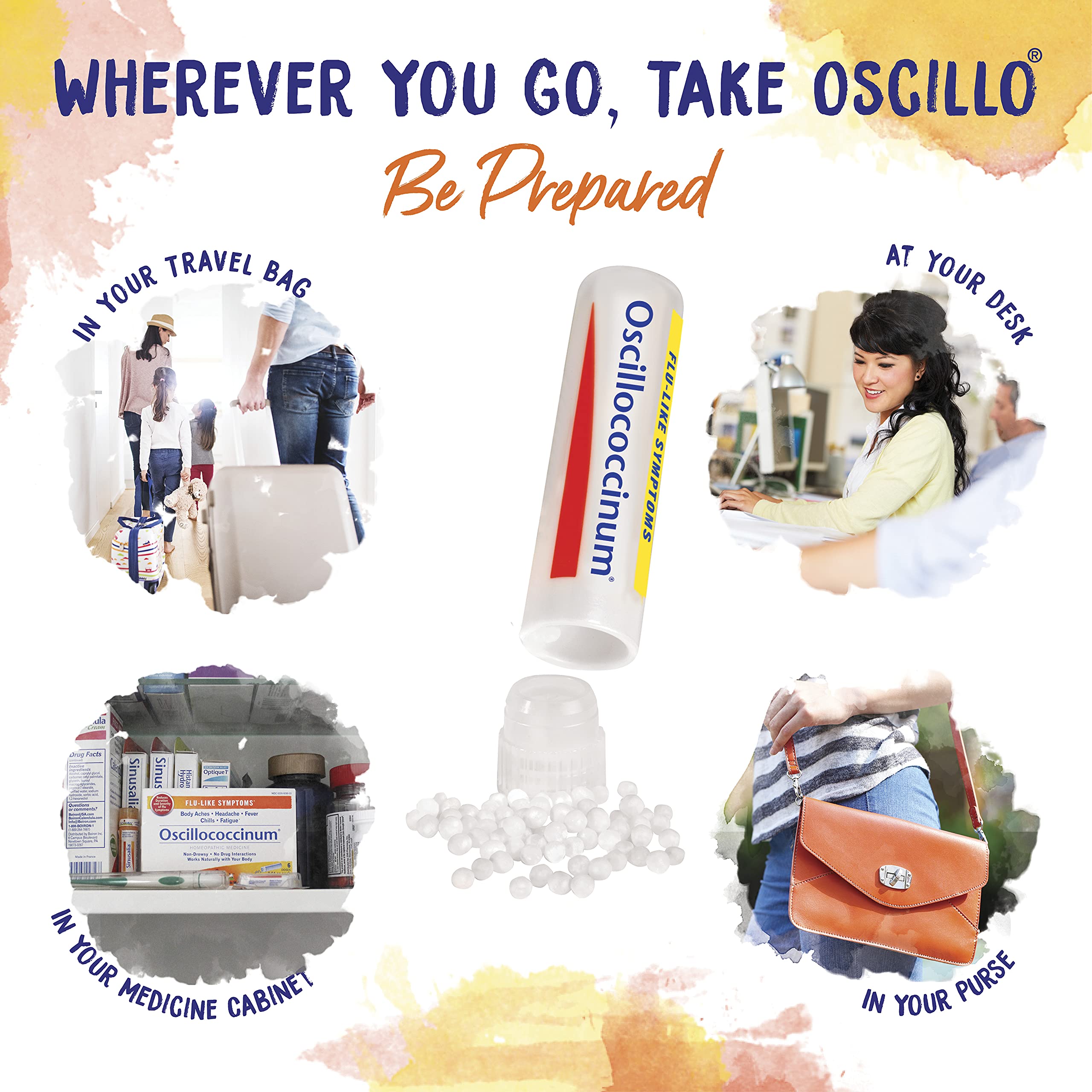 Boiron logo on Oscillococcinum packaging