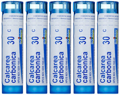 Boiron Calcarea Carbonica 30C pellets with 80-count tubes in pack of five